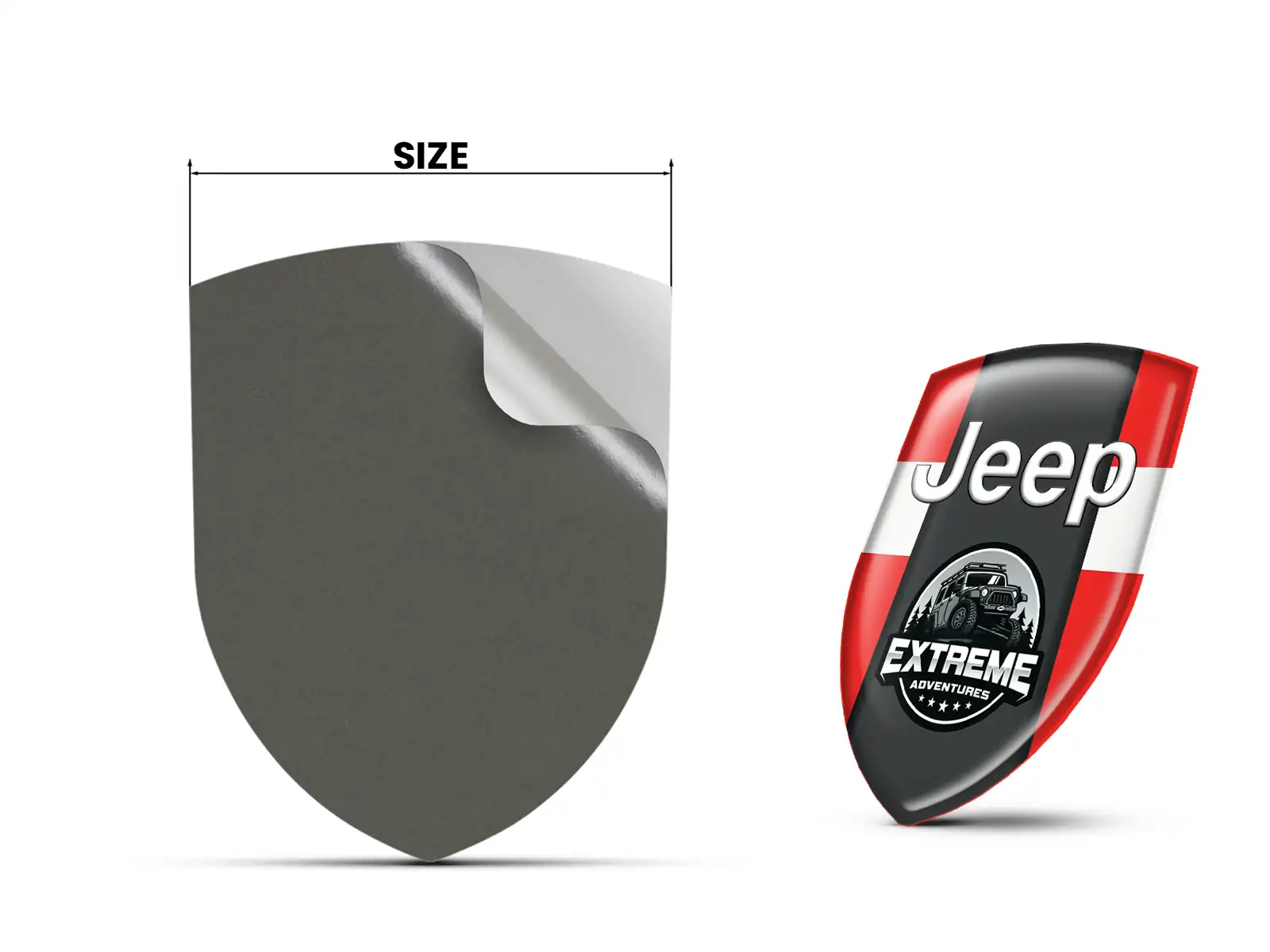 Jeep Pegatinas Silicona Auto Pro Máximo Duradero Estilosas